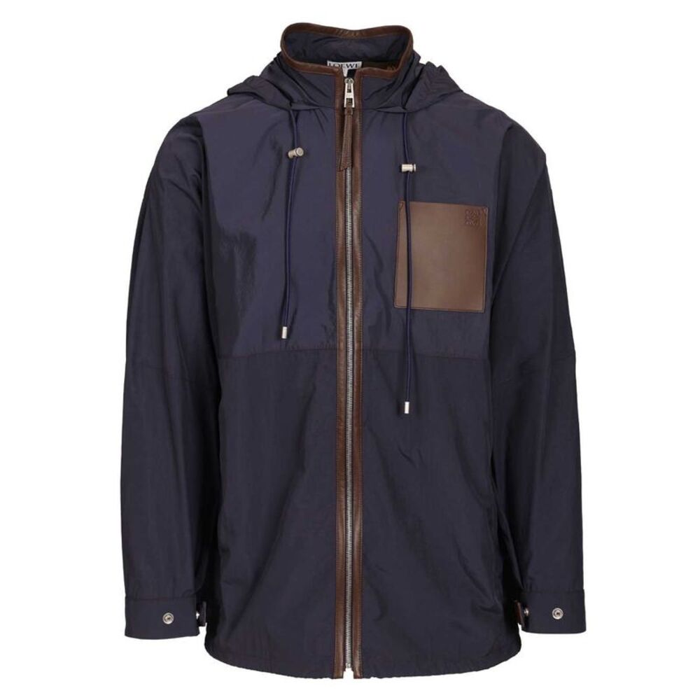 Loewe Paula's Ibiza Men Hooded Jacket In Technical Fabric